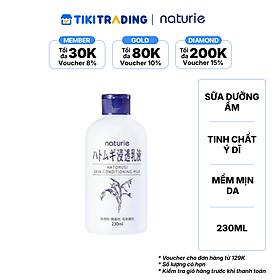 Sữa dưỡng ẩm chiết xuất hạt ý dĩ NATURIE nuôi dưỡng da mềm mịn (230 ml/chai)
