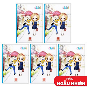 Combo 5 Vở Teen Chibi - 4 Ly Ngang 200 Trang ĐL 58g m2 - Hồng Hà Mẫu Màu