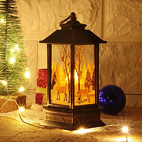 LED Christmas Pattern Candle Light Tea Light Night Lamp for Christmas Home Table Decoration
