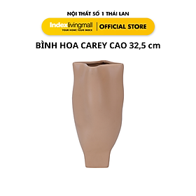Bình Cắm Hoa Để Bàn Trang Trí CAREY 17,5 x 16,5 x 32,5 cm | Index Living Mall | Nội Thất Nhập Khẩu Thái Lan