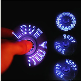 Bật Lửa Điện Hồng Ngoại Kiểu Dáng Con Quay Spinner tạo 9 hiệu ứng LED