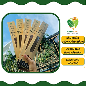 Nhang thảo dược Hương Tâm 40cm, 100% thiên nhiên, thanh lọc không khí, thư giãn tinh thần NATUMART