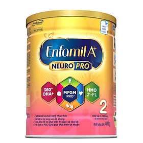 Sữa bột Enfamil A+ NeuroPro 2 với 2’-FL HMO cho trẻ từ 6 –12  tháng tuổi– 400g