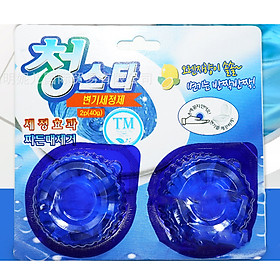 Viên thả bồn cầu khử mùi, diệt khuẩn Hàn Quốc vỉ 2 viên x 40g