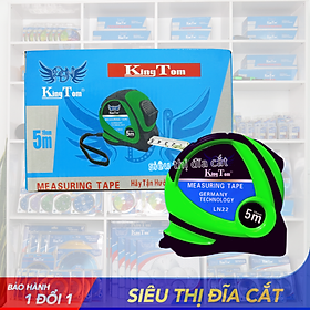 Mua Thước 2 Mặt KingTom Xanh Lá TKT- LN22-5m (B25) - Thước Lỗ Ban - Kéo Rút Trơn Tru - Lẻ 1 Cái