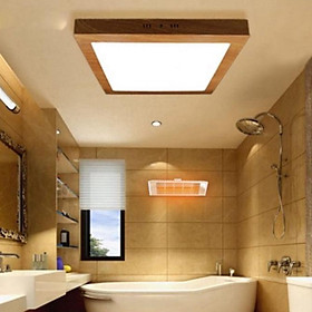 Mua (RẺ VÔ ĐỊCH) Đèn Ốp Trần Phòng Khách Panel Vân Gỗ Ánh Sáng Trắng