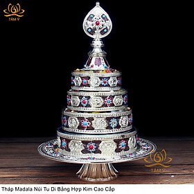 Mua Tháp Madala - Núi Tu Di bằng hợp kim  pháp bảo cúng dường  vật phẩm ban thờ mật tông chất lượng cao TMDL140 Tâm Ý