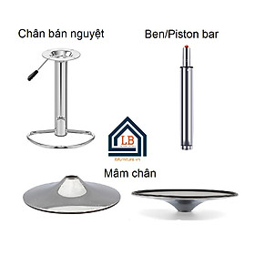 Bộ phụ kiện ghế quầy bar (chân+mâm+ben)