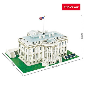 Đồ Chơi CUBIC FUN Đồ Chơi Trẻ Em Xếp Hình 3D: Nhà Trắng C060H