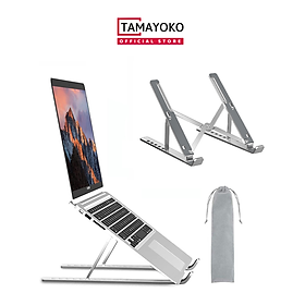 Giá Đỡ Laptop Hợp Kim Nhôm Cao Cấp Dễ Dàng Gấp Gọn, Giúp Tản Nhiệt Laptop, Máy Tính Xách Tay - 07 Nấc Điều Chỉnh Góc Độ. Hàng Chính Hãng Tamayoko