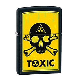 Bật Lửa Zippo 28310toxic Skull And Crossbones Black Matte