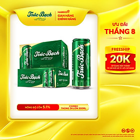 Combo 2 Thùng Bia Trúc Bạch - Thùng 24 lon 330ml