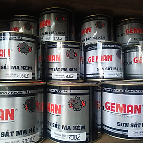 Mua Sơn sắt mạ kẽm Geman màu vàng 1kg