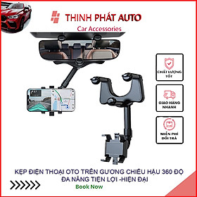 Mua Giá đỡ điện thoại Kẹp điện thoại ô tô trên gương chiếu hậu，xoay 360 độ gắn gương chiếu hậu trên xe ô tô