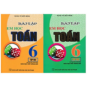 Sách – Combo Bài Tập Em Học Toán Lớp 6 Tập 1 + Tập 2