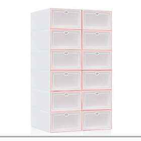 COMBO 6 HỘP NHỰA ĐỰNG GIÀY DÉP SANG TRỌNG - CỨNG CÁP - CHỐNG BỤI - CHỐNG ẨM MỐC - UY TÍN - CHẤT LƯỢNG NHẤT THỊ TRƯỜNG VIỆT NAM (Thay thế kệ giày, kệ dép)