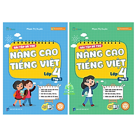 Hình ảnh sách Sách - Combo Bài Tập Bổ Trợ Nâng Cao Tiếng Việt Lớp 4 Tập 1 + 2 (MC)