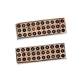 2x Rubber Alphabet Stamp Set Scrapbook Multifunctional for Crafting