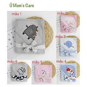 Chăn ủ cotton 2 lớp Mom s Care cho bé 85 85cm