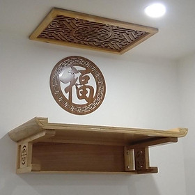 Mua Bàn thờ treo tường gỗ sồi kt 61x107