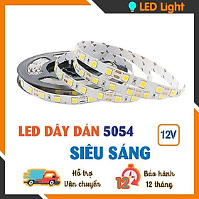 LED DÂY DÁN 5054 SIÊU SÁNG - KHÔNG BỌC - CUỘN 5 MÉT