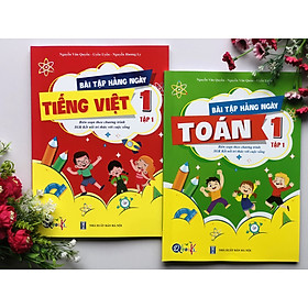 Sách - Combo Bài Tập Hằng Ngày - Toán và Tiếng Việt Lớp 1 - Kết Nối Tri Thức Với Cuộc Sống - Tập 1, 2 (2 cuốn) , 