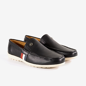 Giày lười nam Pierre Cardin PCMFWL 521 chất liệu da bò thật, thiết kế đơn giản tiện dụng, phù hợp mọi hoàn cảnh - ĐEN - 41
