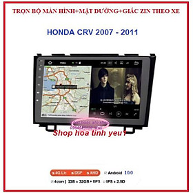 Hình ảnh Bộ màn hình,Đầu DVD Android RAM1G/2G Cho Ô Tô HONDA CRV đời 2007-2011 đầy đủ phụ kiện gồm:màn androi+ mặt dưỡng+giắc ZIN