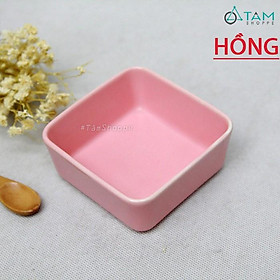 Chén nước chấm gốm vuông trơn màu Nordic Style