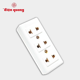 Mua Ổ cắm Điện Quang ĐQ 004A-02 (3 lỗ không dây)