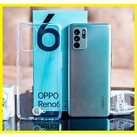 Ốp lưng Silicon trong suốt dành cho OPPO Reno6 5G,Reno6 Z 5G Ốp lưng dẻo trong suốt siêu mỏng bảo vệ camera