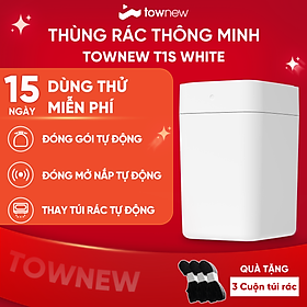Mua Thùng rác thông minh TOWNEW T1S ( WHITE) - Tự động đóng gói và thay túi rác - Bản Quốc Tế - Hàng Chính Hãng
