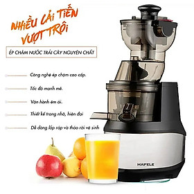 Máy Ép Trái Cây Tốc Độ Chậm CỠ LỚN HAFELE JE-230BL (Công Suất 240W, - Ống Tiếp Nguyên Liệu Size 90mm, Có Ống Làm Kem) - Hàng Chính Hãng