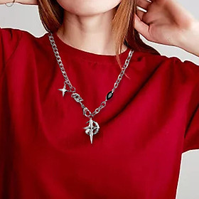 Pendant Necklace Punk Sweater Chain Necklace for Women and Men Festival Gift