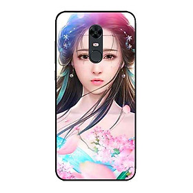 Ốp Lưng in cho Xiaomi Redmi 5 Mẫu Cung Nữ Anh Đào - Hàng Chính Hãng