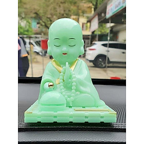 Mua tượng chú tiểu gõ mõ chạy bằng năng lượng mặt trời