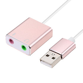 Bộ chuyển đổi thẻ âm thanh USB sang Jack 3.5mm Tai nghe Micrô Loa USB Hi-Fi Magic Voice 7.1 