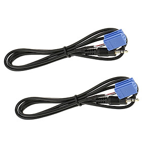 Pair 3.5mm Car  MP3  Music Interface Aux  for