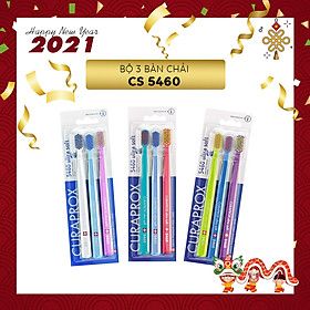 Bộ 3 bàn chải răng siêu mềm CURAPROX CS 5460 Ultra Soft