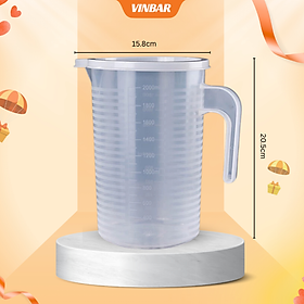 Mua CA ĐONG NHỰA 2000ML + NẮP DÙNG TRONG PHA CHẾ  BẾP BÁNH