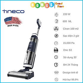 Mua Máy Hút Bụi Lau Sàn Khô Uớt Tự Giặt Giẻ TINECO Floor One S3 Thương Hiệu Mỹ Lực Hút 12 000 Pa  Có Kết Nối App Theo Dõi  Công Suất 220 W - Hàng Chính Hãng - Bảo Hành 24 Tháng