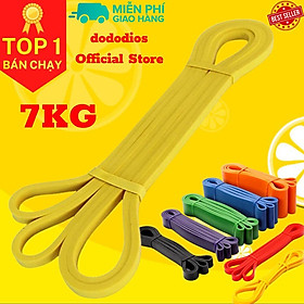 VÀNG 7KG -  Dây Cao Su Kháng Lực Powerband Tập Toàn Thân Chính Hãng dododios