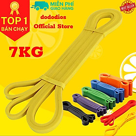 VÀNG 7KG - Dây Cao Su Kháng Lực Powerband Tập Toàn Thân Chính Hãng dododios
