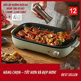 Mua Nồi điện đa năng ăn lẩu  nướng  làm bánh ... DKL-D12A1 tặng ổ cắm 3 chấu