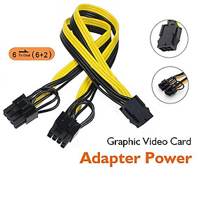 Mua Cáp Chuyển Đổi/ Cáp Chia Nguồn Vga Pci-E 6-pin Sang 2x 8-pin/ 6 Pin ra 2 Đầu 8 Pin/ 6 Pin ra 2 X 8 Pin (6+2)