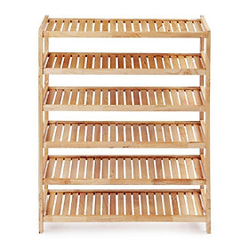 Mua Kệ Giày Dép 6 Tầng Rộng 80cm Gỗ Tự Nhiên 100% (TN)