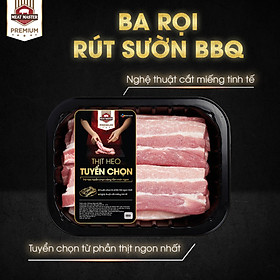 Ba rọi rút sườn BBQ Meat Master (400g/khay)