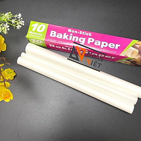 Mua Hộp GIẤY NẾN  GIẤY NƯỚNG BÁNH chống dính CAO CẤP - Khổ lớn 30 cm x dài 10m. giấy lót bánh. dụng cụ làm BÁNH