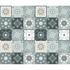Decal Gạch Bông C117 - Set 30 ô 20x20cm - Decal Dán tường Trang trí
