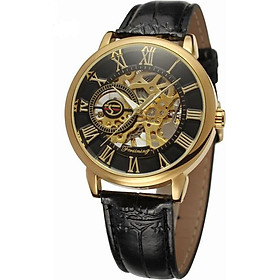 Đồng hồ cơ nam Forsining Handwinding H099M DÂY DA lộ máy - Fullbox chính hãng
